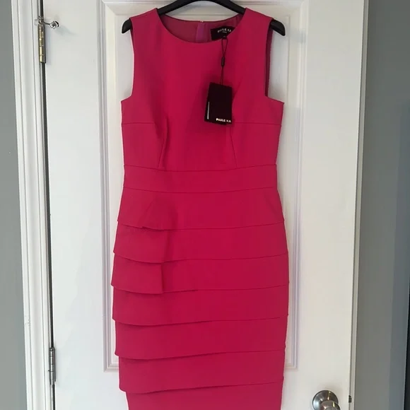 NWT PAULE KA Robe Pink formal mid length sleeveless dress 20E- 114/R120 - Picture 15 of 17